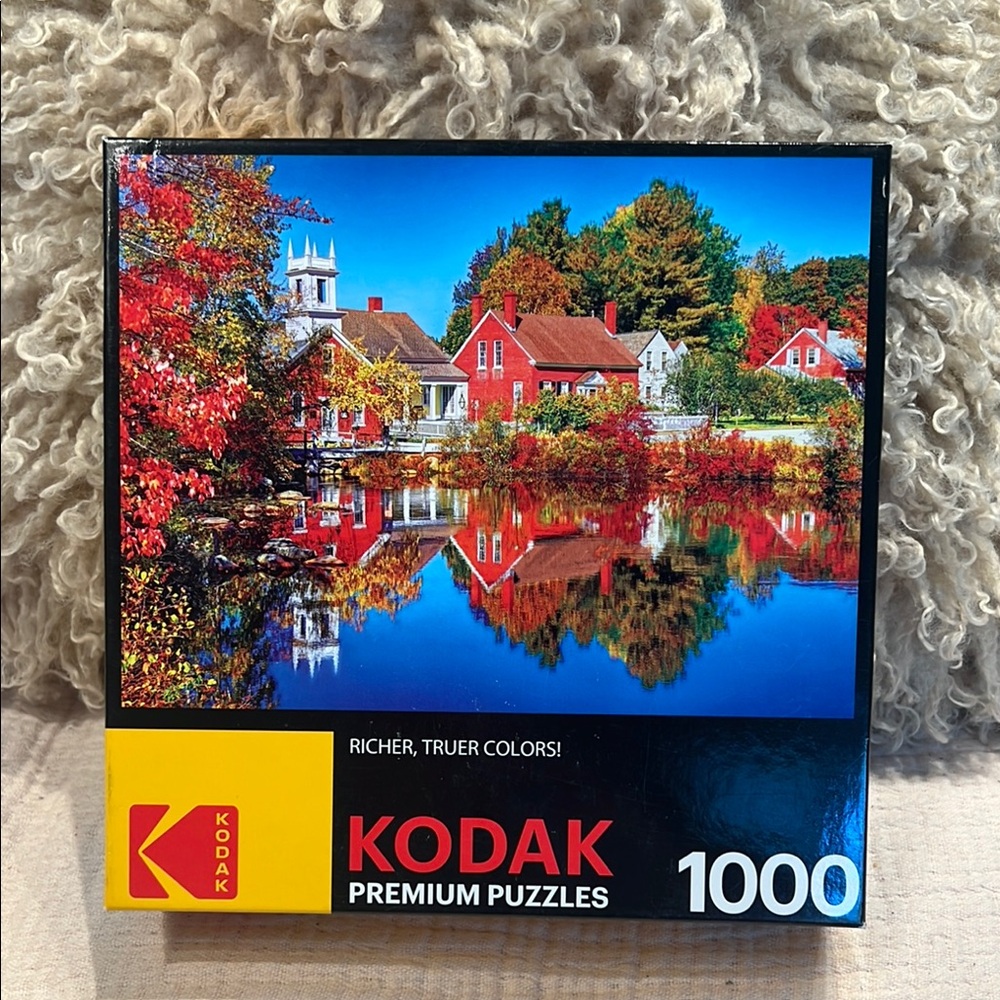 Kodak Premium  puzzle Autumn in Harrisville New Hampshire 1000 pc SALE 🔴3/$25!